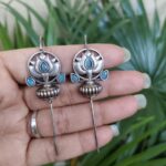 Bulk 182 Silver Lotus Earcuff with Graceful Traditional Inspired Statement Jewelry - "MInt"