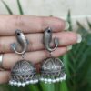 Fish Jhumka Earring with Traditional Attractive Artistic Oxidized Design 15 Fish jhumka earring oxidized silver look traditional ethnic jewelry for women