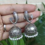 Bulk 172 Fish Jhumka Earring with Traditional Attractive Artistic Oxidized Design - ''BabyPink''