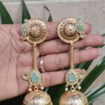 Bulk 150 Gold Plated Jhumka Earring with Traditional Awesome Ethnic Design - "MInt"