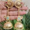 Gold Plated Jhumka Earring traditional ethnic bell design jewelry