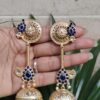 Gold Plated Jhumka Earring traditional ethnic bell design jewelry