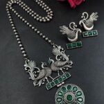 Bulk 40 Premium Attractive Peacock Necklace Set for Royal Traditional Party Wear Style - "Green"