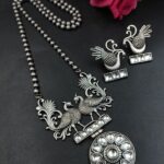 Bulk 50 Premium Attractive Peacock Necklace Set for Royal Traditional Party Wear Style - "White"