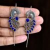 Ethnic Peacock Earcuff brass traditional ear jewelry for festive occasions