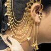Elegant Non Piercing Kashmiri Jhumka Traditional Ethnic Brass Earrings