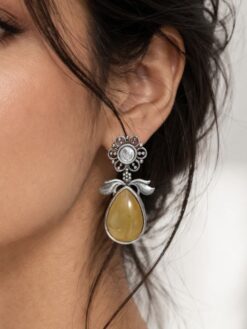 Drop Earring Studs stylish brass jewelry design