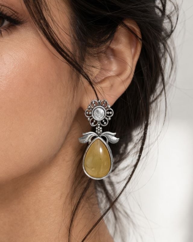 Drop Earring Studs Elegant Jewelry for Glamorous Everyday and Party Wear 1 Drop Earring Studs stylish brass jewelry design