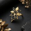 Meenakari Floral Ring Gorgeous Handcrafted Design for Traditional Look 9 _Meenakari Floral Ring stylish brass jewelry design
