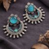 Antique Silver Earring stylish brass jewelry design