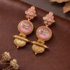 Ethnic Gold Plated Earring stylish brass jewelry design