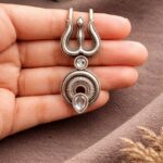 Oxidized Trishul Hairpin Unique Divine Design Jewelry For Women - "White"