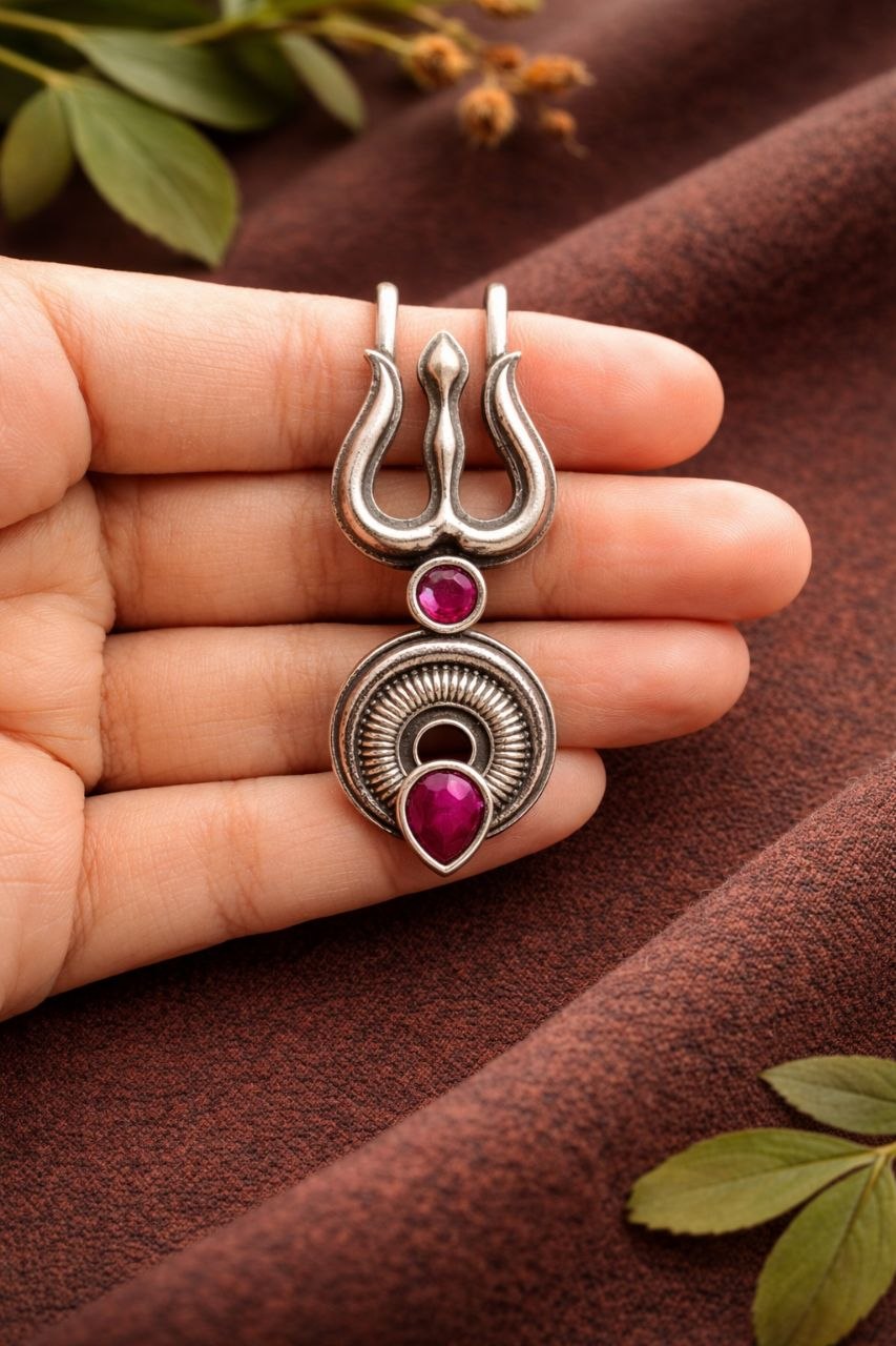 Oxidized Trishul Hairpin Unique Divine Design Jewelry For Women 5 Oxidized Trishul Hairpin stylish brass jewelry design