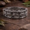 Oxidized Elephant Bangle Design with Premium Finishing Stone Work Detailing 15 Oxidized Elephant Bangle stylish brass jewelry design