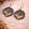 Oxidized Tree Earring stylish brass jewelry design