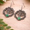 Oxidized Tree Earring stylish brass jewelry design