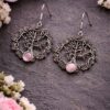 Oxidized Tree Earring stylish brass jewelry design