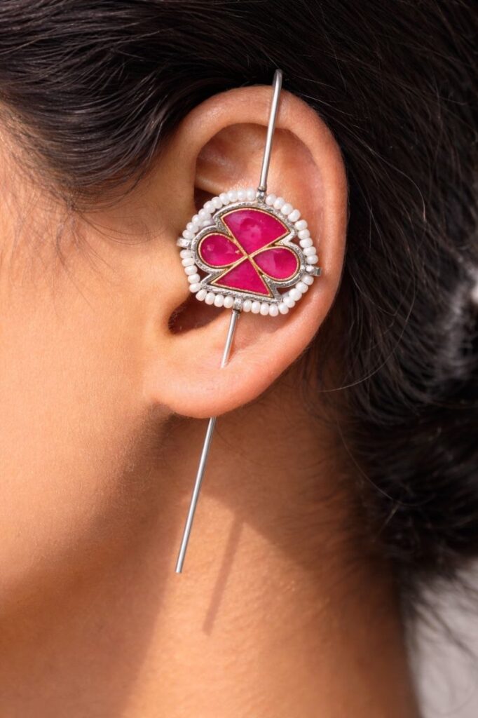 Handmade Earcuff Unique Stylish Design with Elegant Premium Party Wear Look