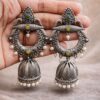 Silver Jhumka Earring Gorgeous Traditional Design with Elegant Shine Jewelry For Women 16 Silver Jhumka Earring stylish brass jewelry design