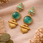 Royal Gold Plated Earring Traditional Design with Lightweight Jewelry For Women - "MInt"