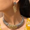 Peacock Hasli Necklace stylish brass jewelry design