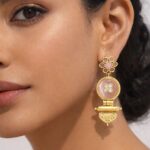 Ethnic Gold Plated Earring Traditional Style for Elegant Festive Look