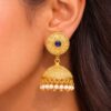 Gold Plated Jhumka stylish brass jewelry design
