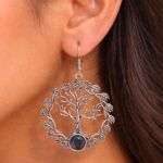 Unique Oxidized Tree Earring Design with Premium Artistic Everyday Wear Jewelry
