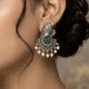 Two Tone Ganesh Studs stylish brass jewelry design
