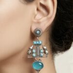 Graceful Silver Elephant Earring with Artistic Daily Wear Women Jewelry