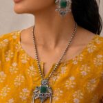 Peacock Necklace Set Traditional Design for Attractive Party Wear Look