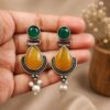 Vintage Drop Earring Elegant Antique Style Brass Jewelry for Women