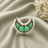 Meenakari Moon Ring Elegant Stunning Traditional Design for Graceful Women 17 Meenakari Moon Ring stylish brass jewelry design