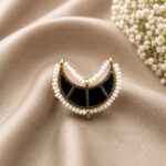 Bulk 74 Meenakari Moon Ring Elegant Stunning Traditional Design for Graceful Women - "Black"