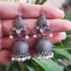 Elegant Leaf Design Jhumka Traditional Oxidized Brass Earrings for Women