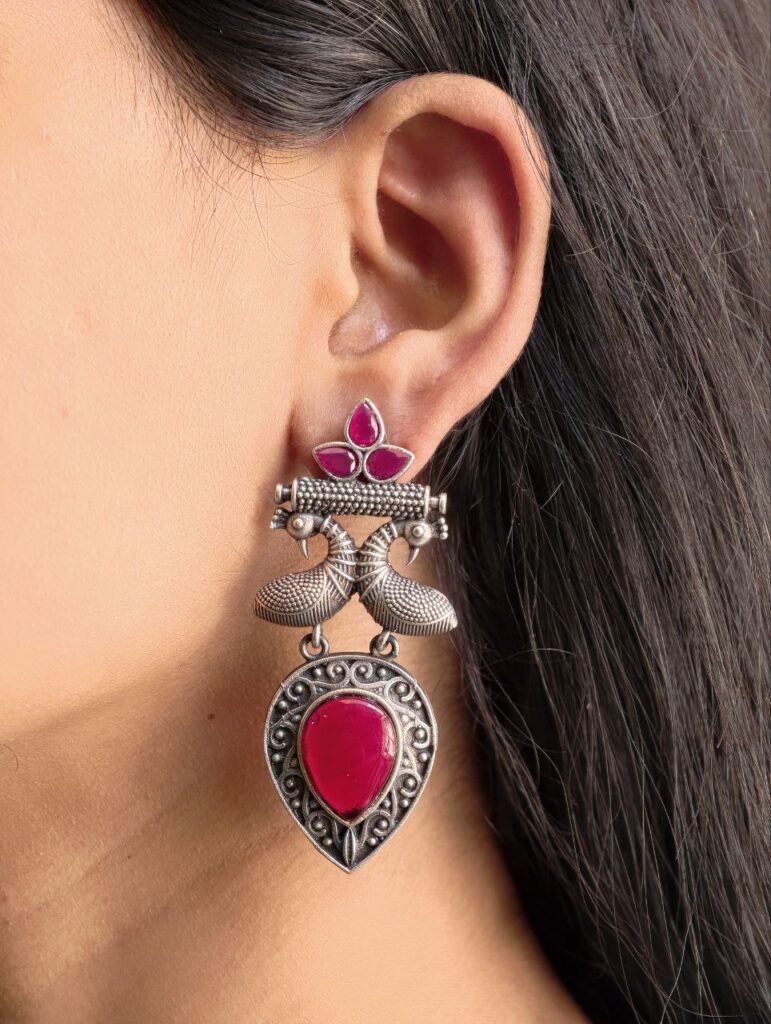 Antique Peacock Earring With Amazing Traditional Design Detailing