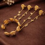 Bulk 56 Kashmiri Peacock Hathphool Stunning Traditional Jewelry with Elegant Royal Design - "White"