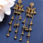 Bulk 142 Elegant Butterfly Kashmiri Jhumka Earrings with Stunning Traditional Jewelry - "Red"