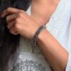 Antique Silver Bangle traditional vintage design women jewelry