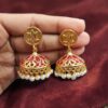 Traditional Golden Jhumka stylish brass jewelry design
