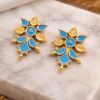 Handmade Floral Earring stylish brass jewelry design