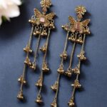 Bulk 152 Elegant Butterfly Kashmiri Jhumka Earrings with Stunning Traditional Jewelry - ''BabyPink''