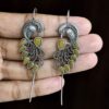 Graceful Ethnic Peacock Earcuff with Exquisite Traditional Detailing 15 Ethnic Peacock Earcuff brass traditional ear jewelry for festive occasions