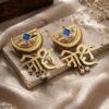 Gold Plated Moksh Earrings Elegant Stunning Traditional Jewelry for Women 14 Gold Plated Moksh Earrings stylish brass jewelry design
