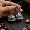 Silver Lotus Jhumka Elegant Dazzling Traditional Earrings for Graceful Women 15 Silver Lotus Jhumka stylish brass jewelry design