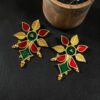 Handmade Floral Earring stylish brass jewelry design