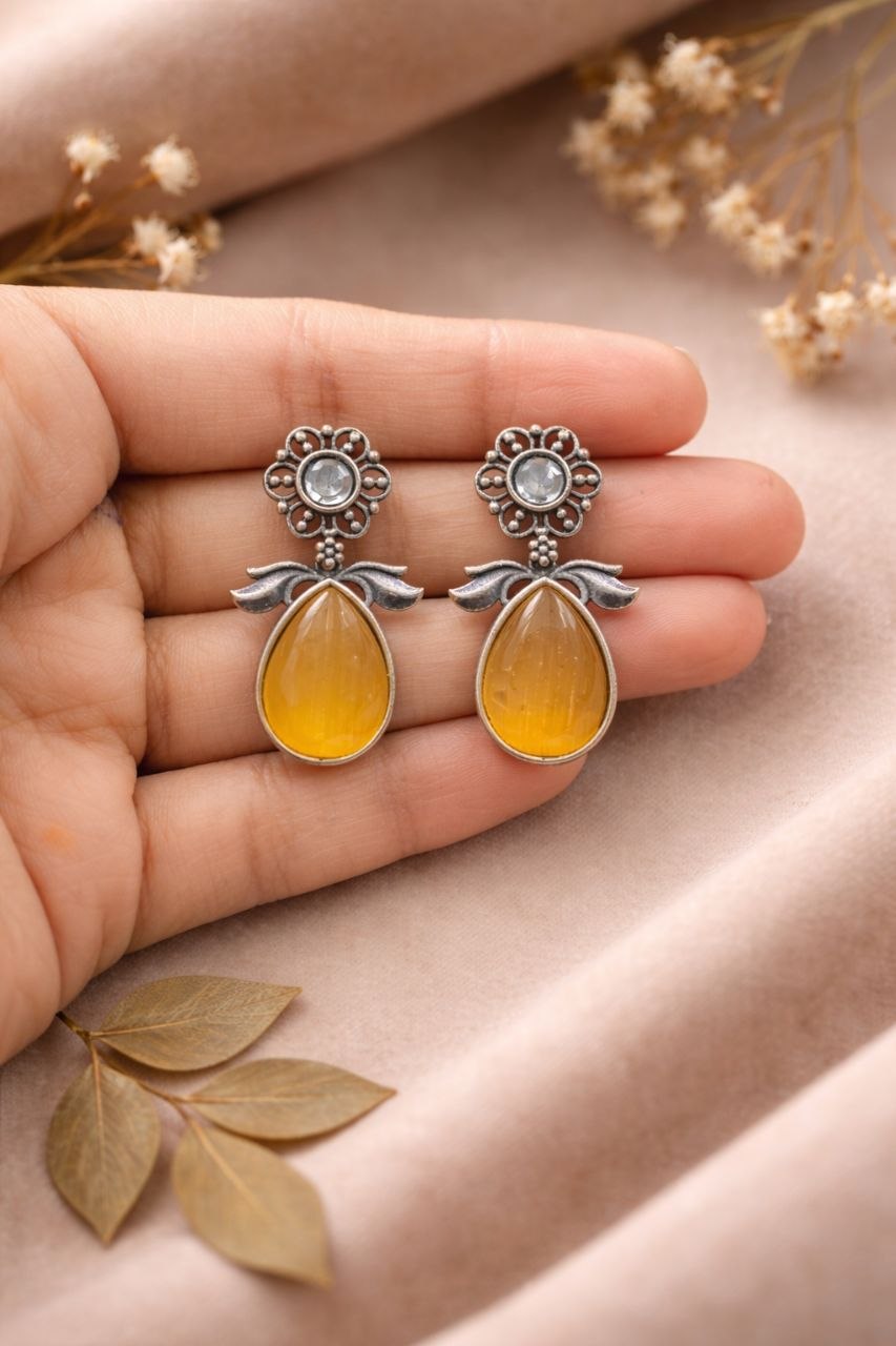 Drop Earring Studs Elegant Jewelry for Glamorous Everyday and Party Wear 3 Drop Earring Studs stylish brass jewelry design