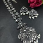 Oxidized Necklace Set Elegant Premium Traditional Jewelry for Stunning Ethnic Style