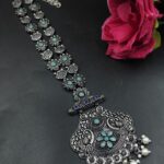 Vintage Silver Look Necklace Antique Jewelry for Gorgeous Traditional Style