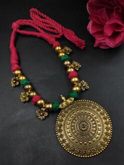 Charming Thread Necklace stylish brass jewelry design